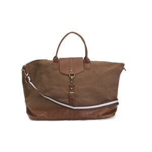 BROUK AND CO Brown Canvas The Journeyman Tour Bag